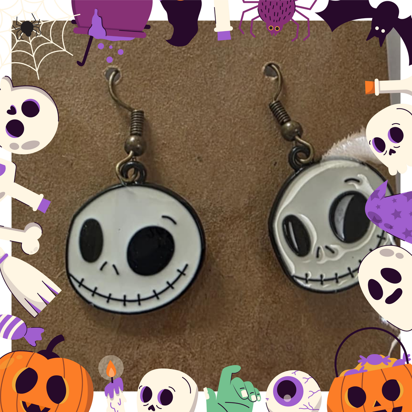 Skellington Head Earrings