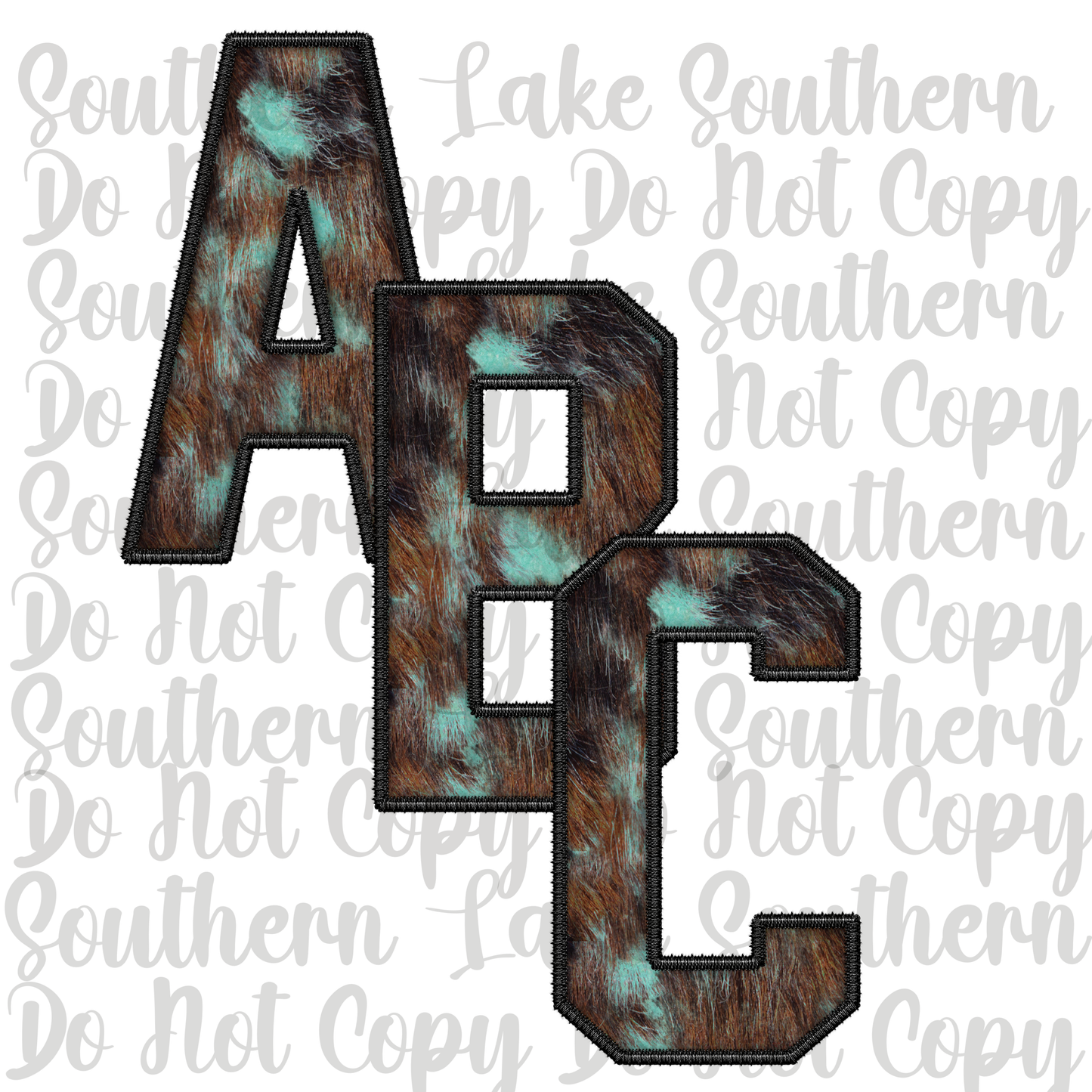 Cow Fur Dark Alpha Digital Set