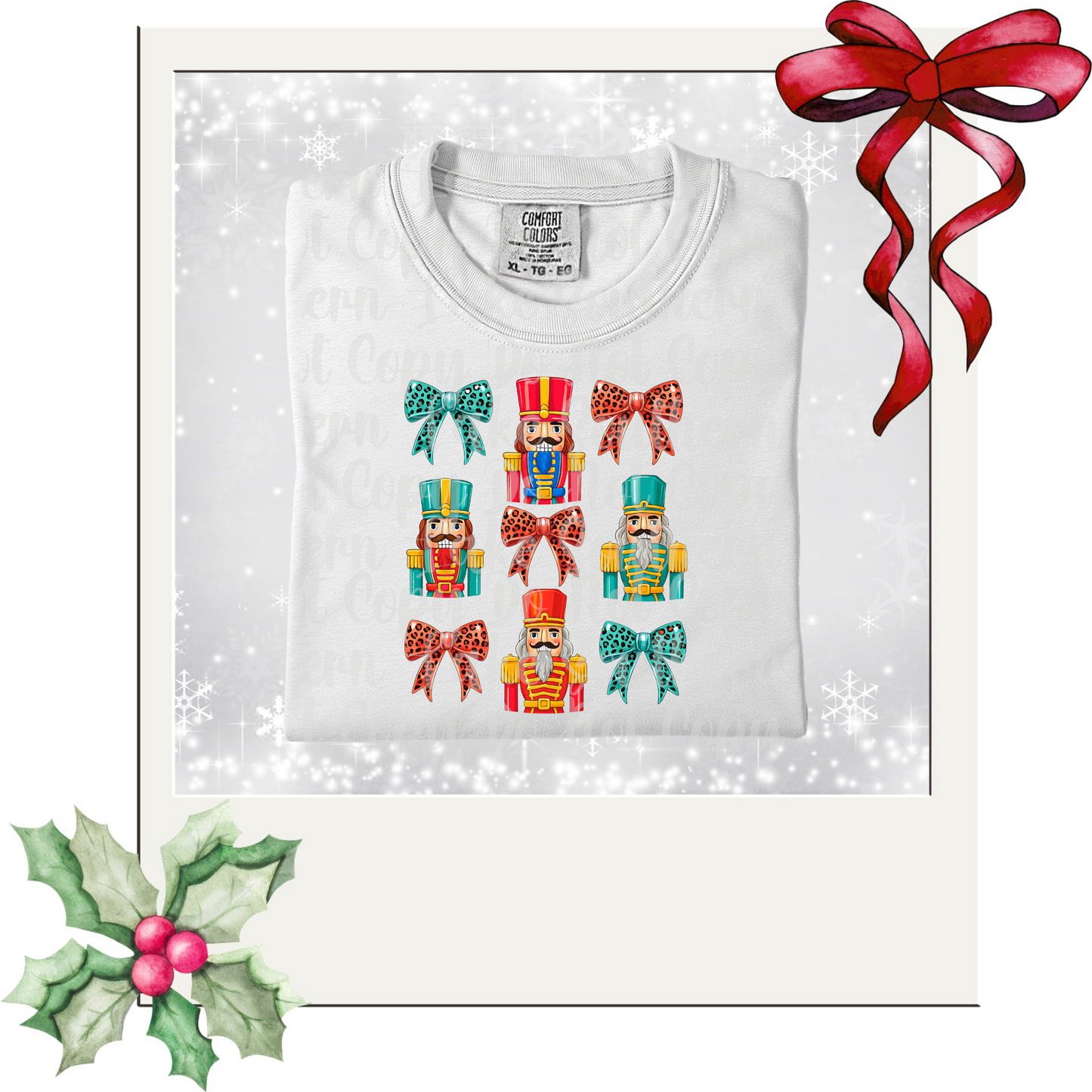 Nutcrackers and Bows DTF Single Print
