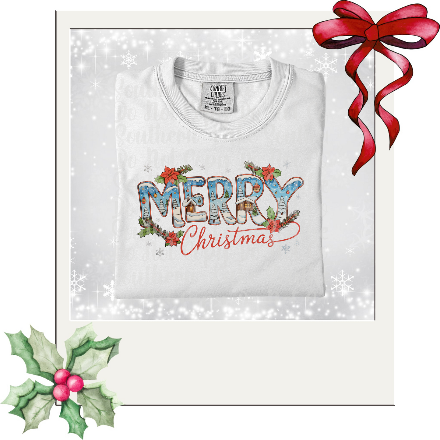 Merry Christmas DTF Single Print