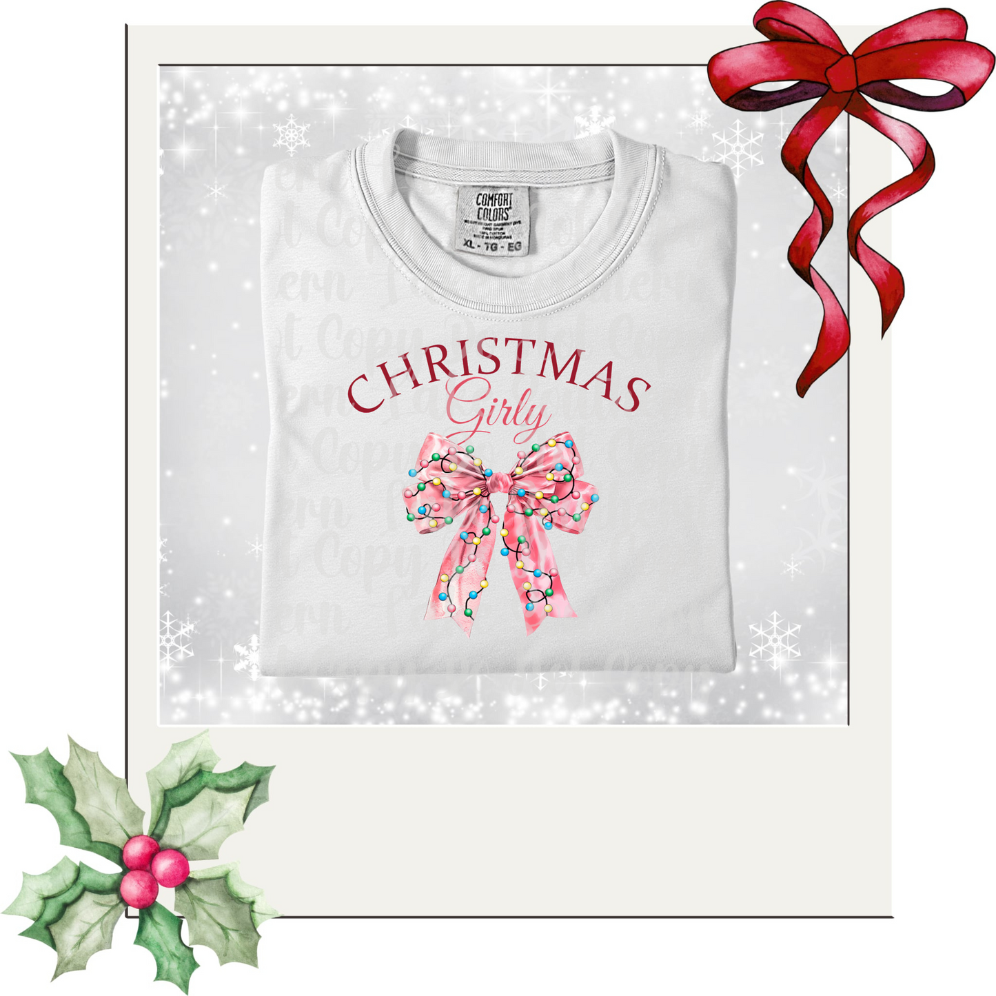 Christmas Girly DTF Single Print