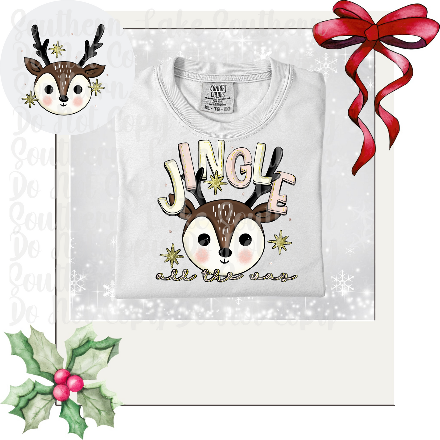 Jingle all the Way DTF Single Print