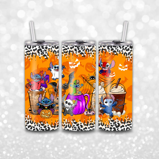 Halloween Blue Alien Tumbler 20oz