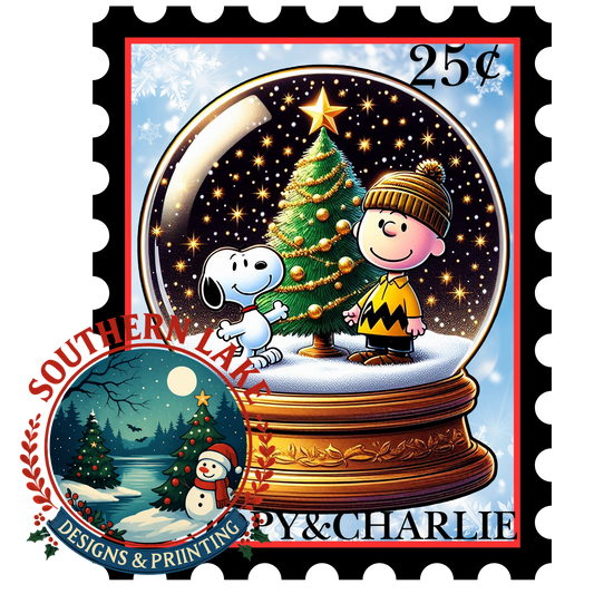 Snoopy&Charlie Stamp