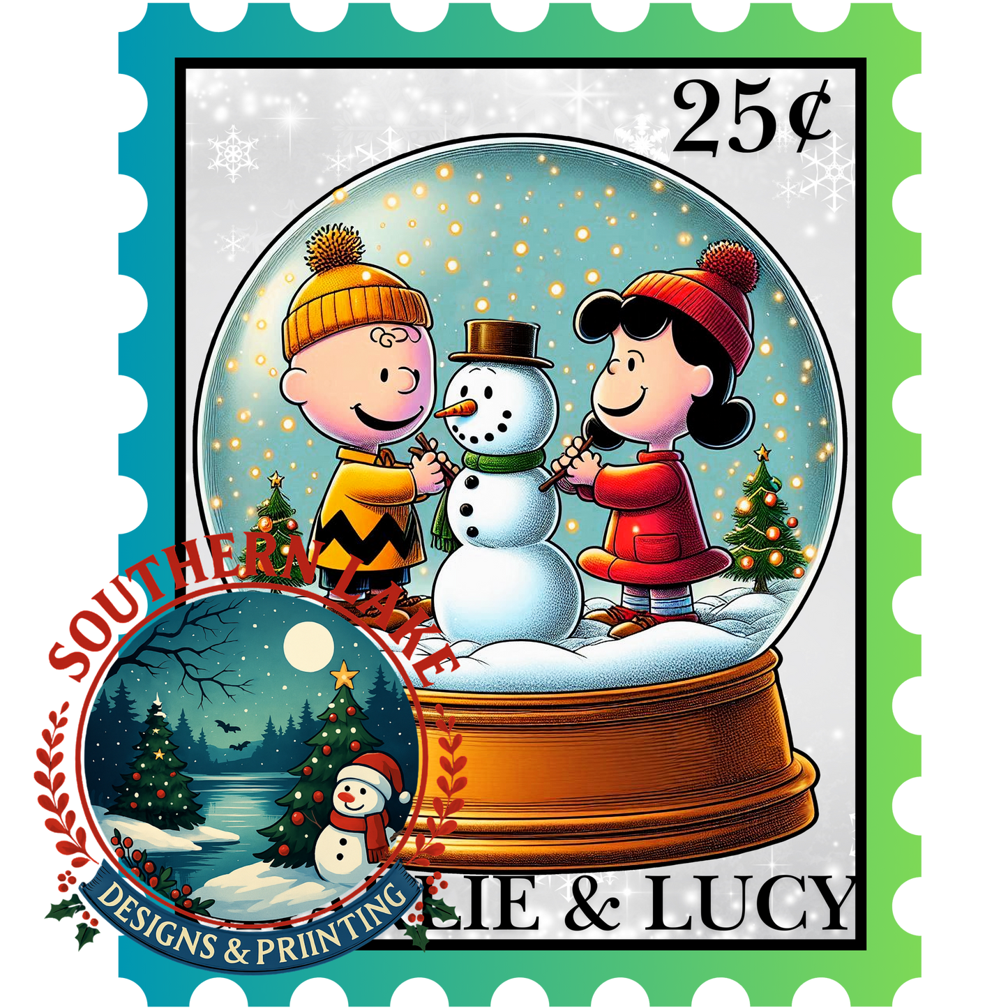 Charlie&Lucy Building a Snowman