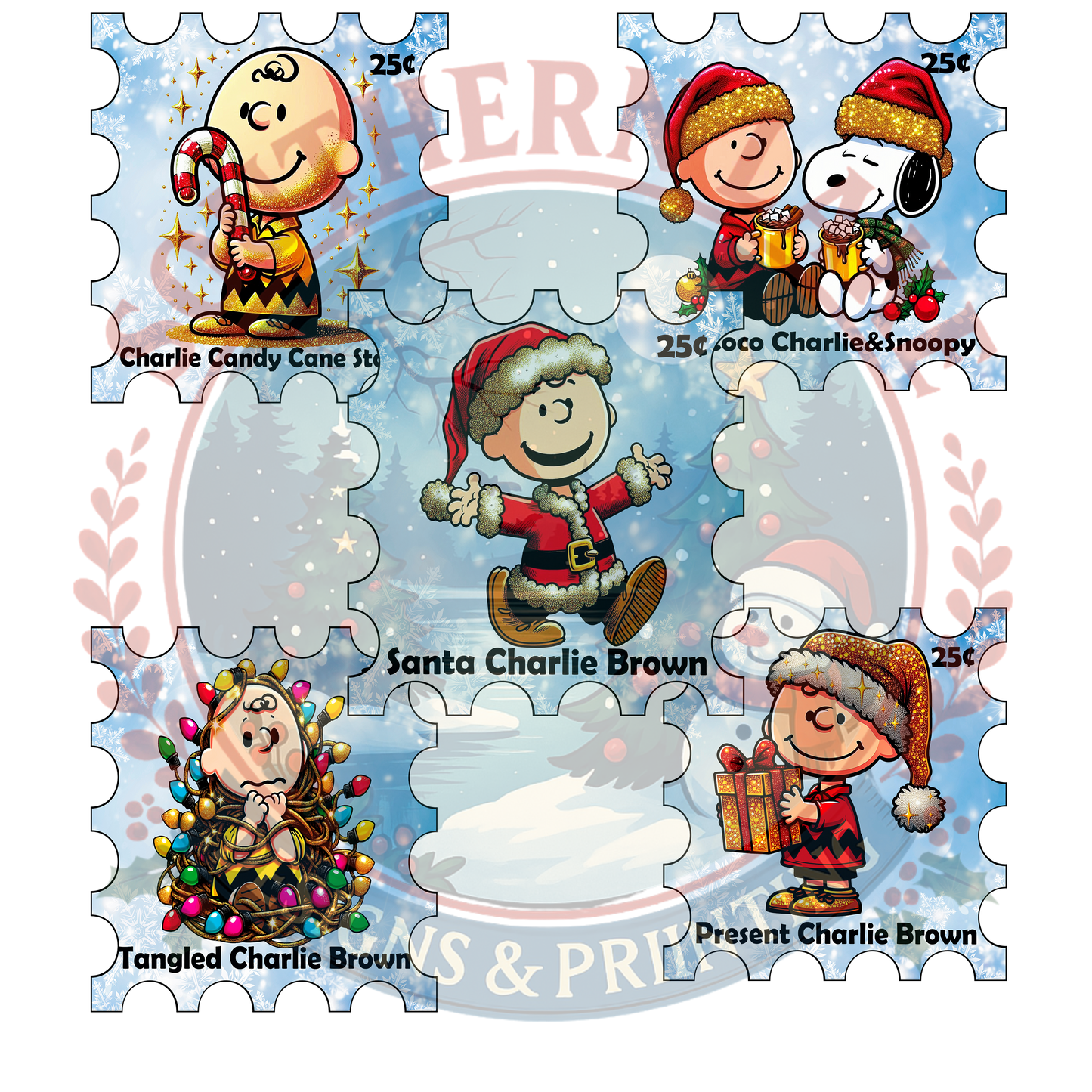 Charlie Brown Stamp Collection Digital