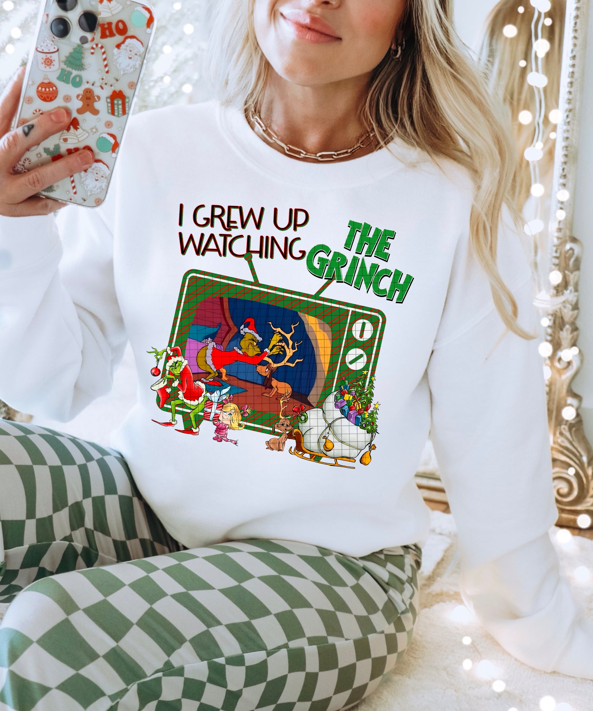GRINCH TV DTF Single Print