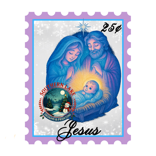 Pastel Jesus Stamp Digital