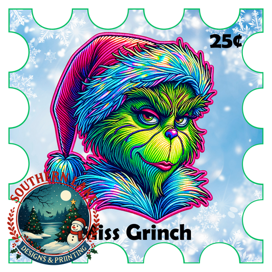 Miss Grinch Stamp Digital