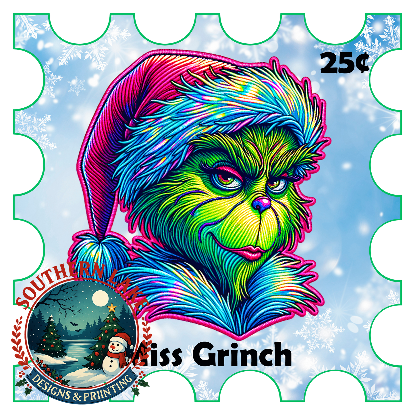 Miss Grinch Stamp Digital