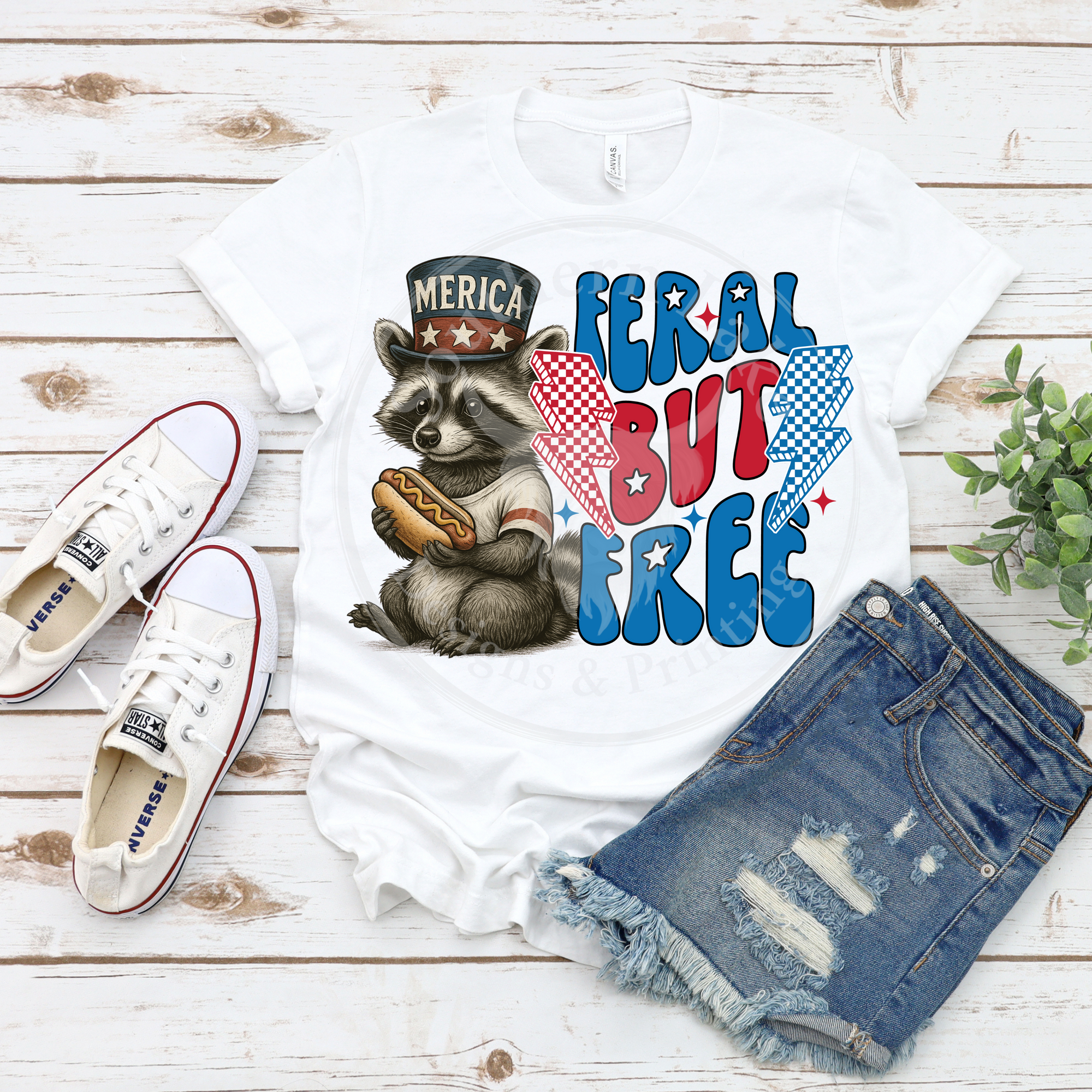 Feral But Free DTF Single Print
