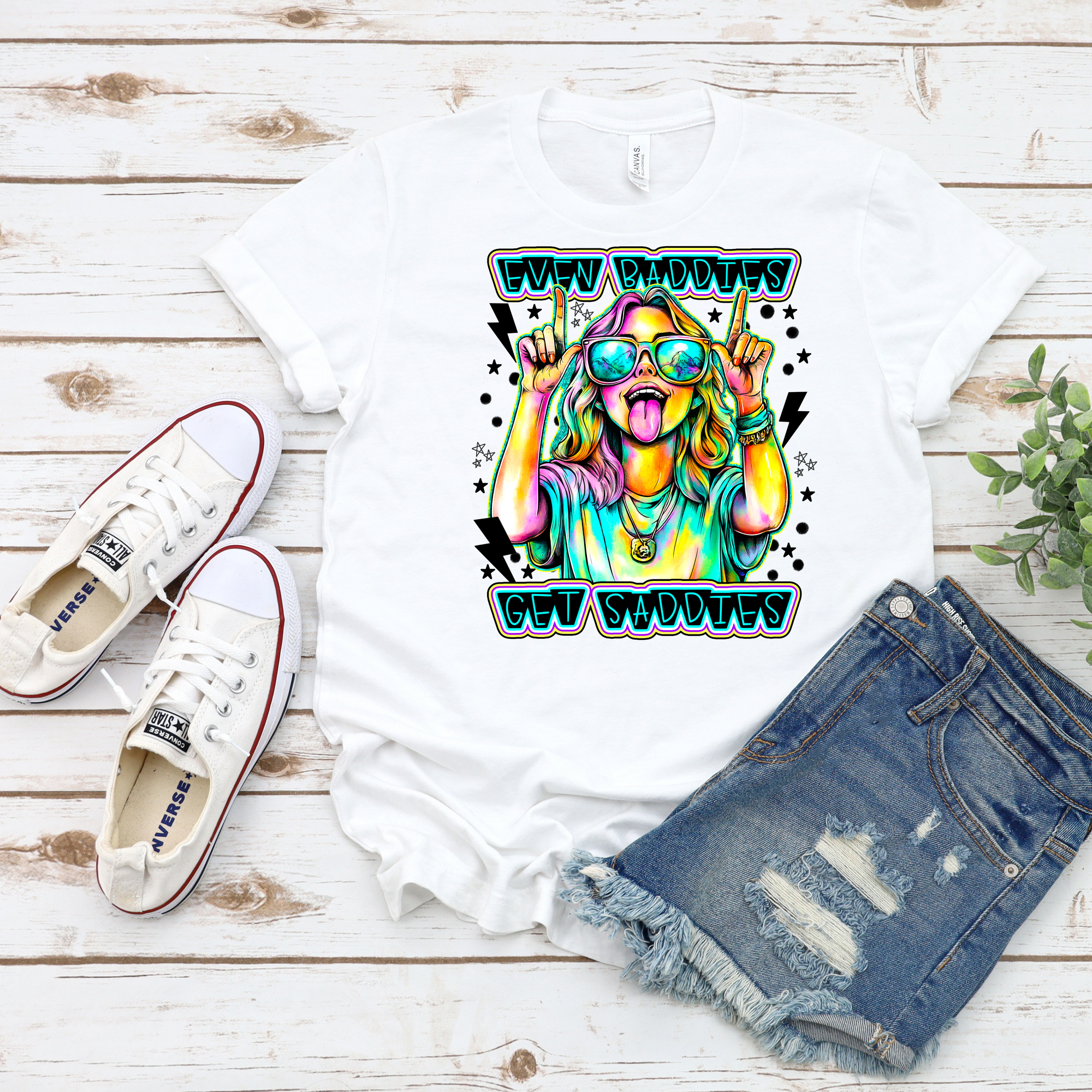 Even Baddies Get Saddies DTF Single Print