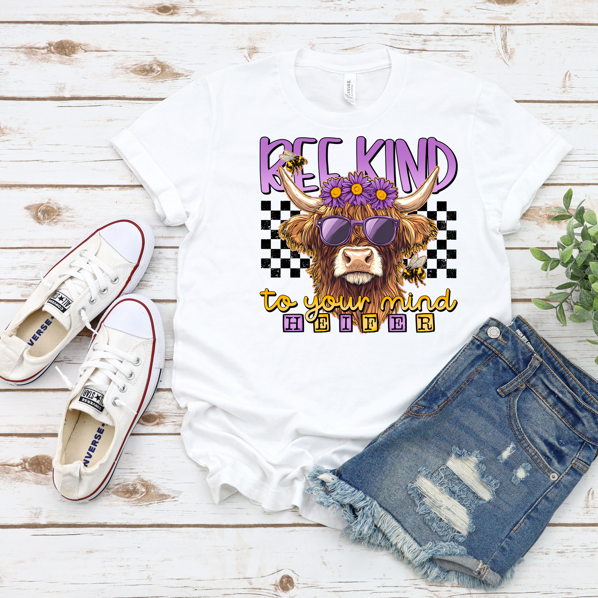Be Kind to Your Mind Heifer DTF Single Print