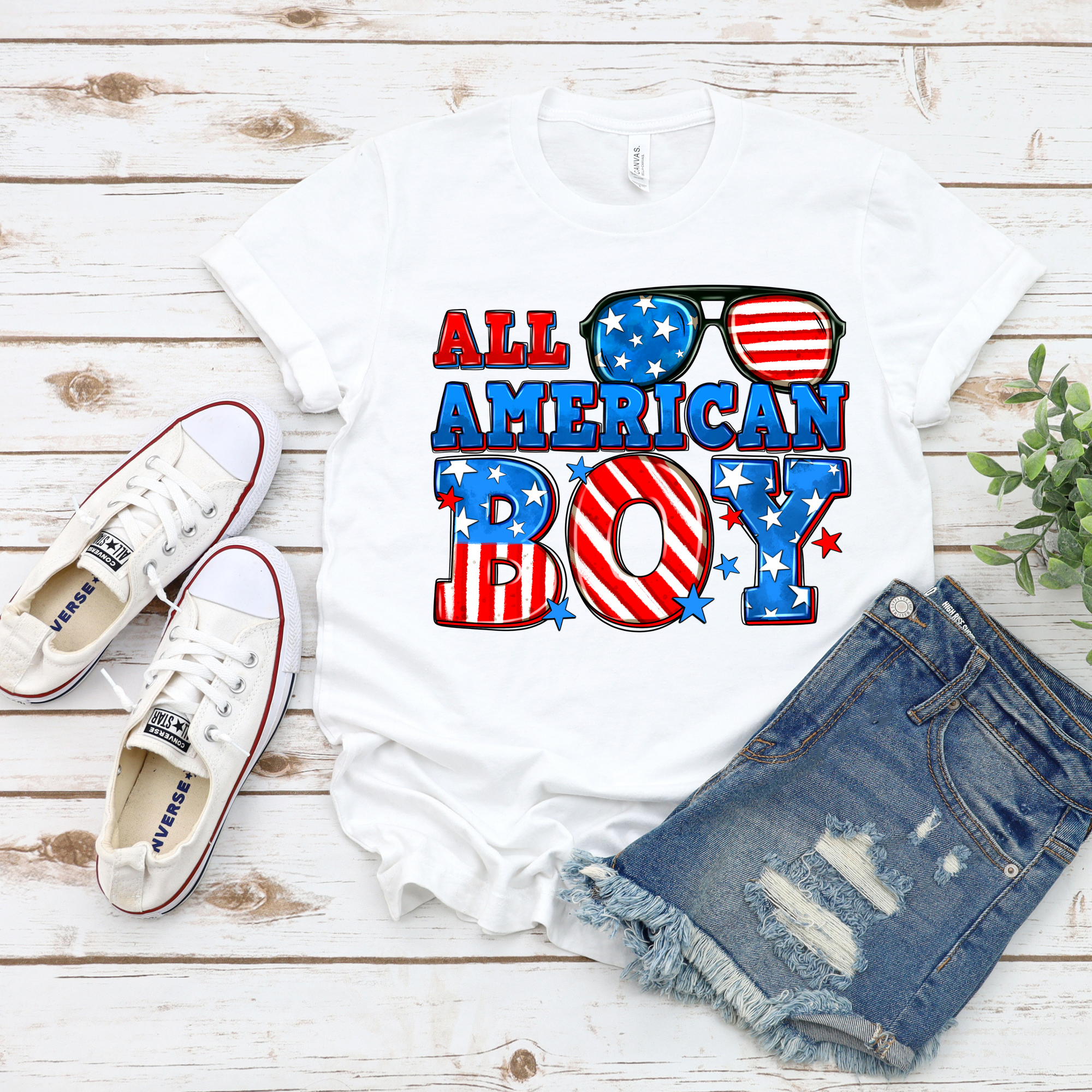 All American Boy DTF Single Print