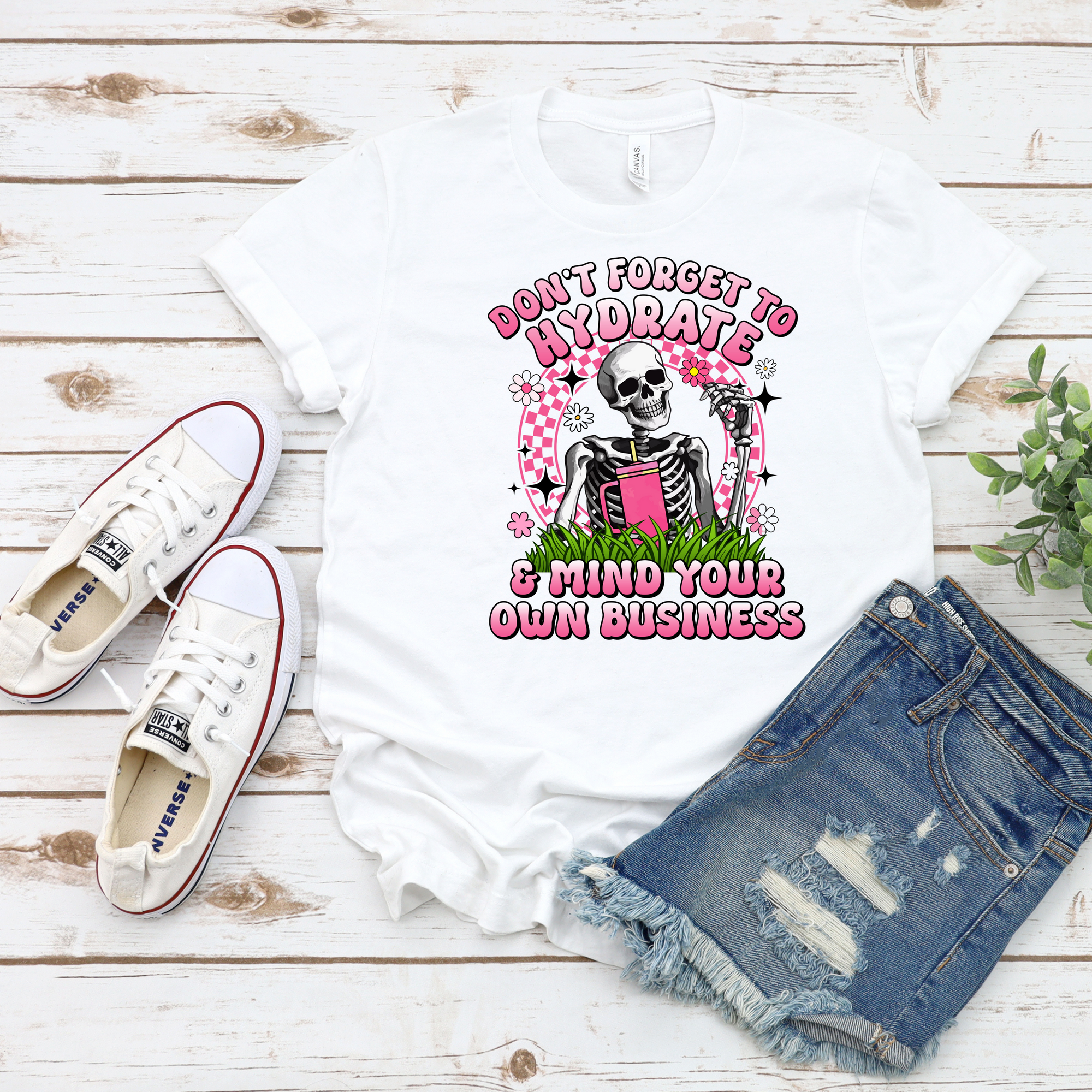 Don't Forget to Hydrate & Mind Your Own Business DTF Single Print