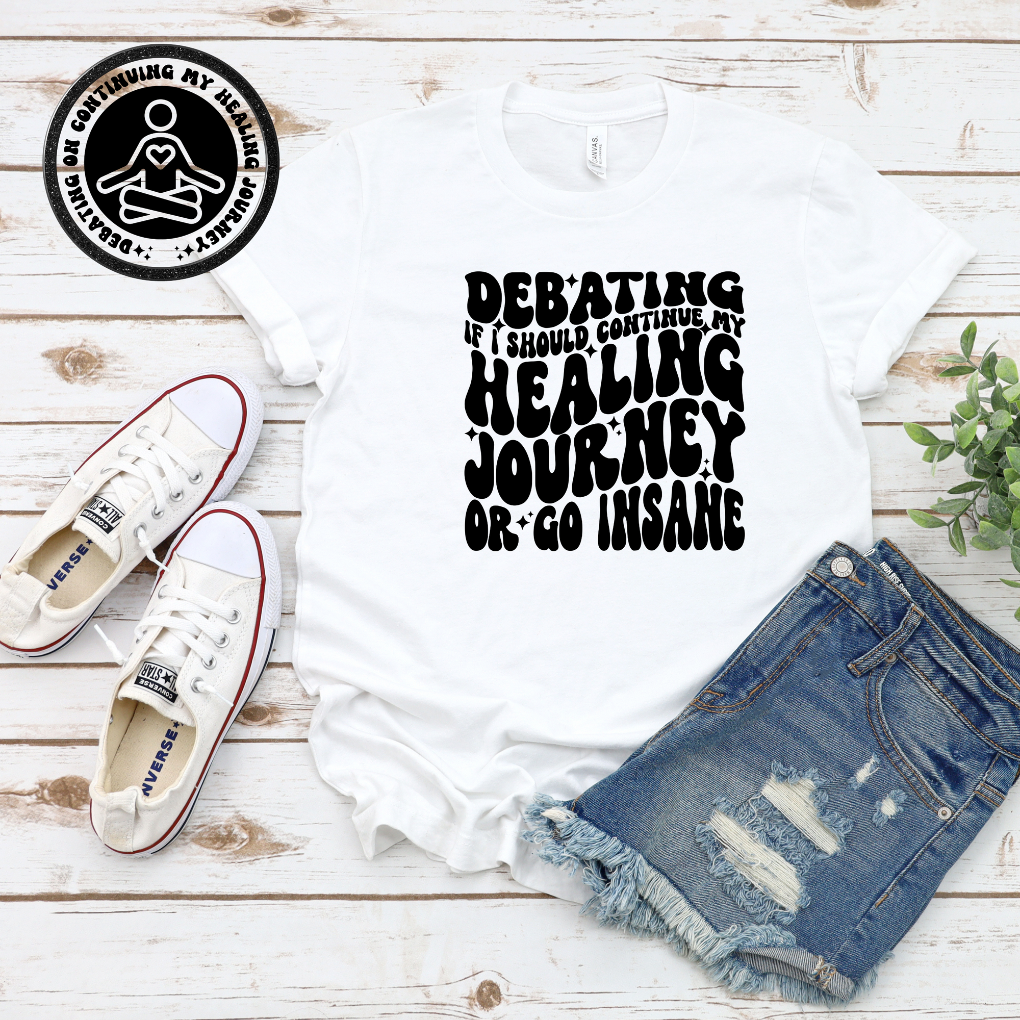 Debating If I Should Continue My Healing Journey or Go Insane DTF Single Print