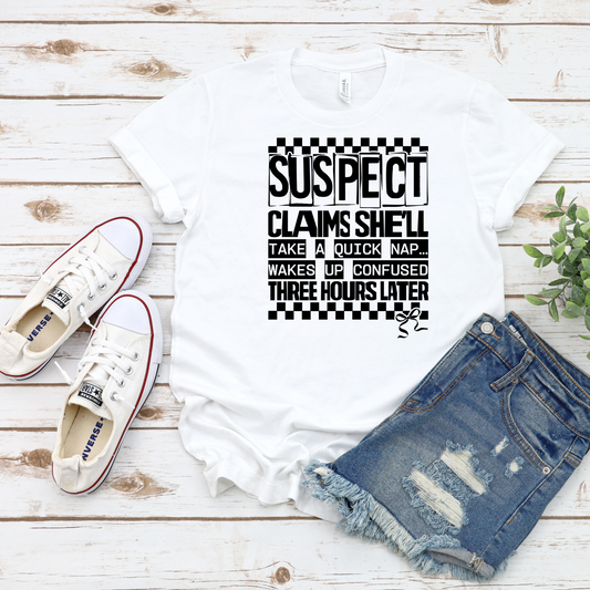 Suspect Claims She'll Take A Quick Nap