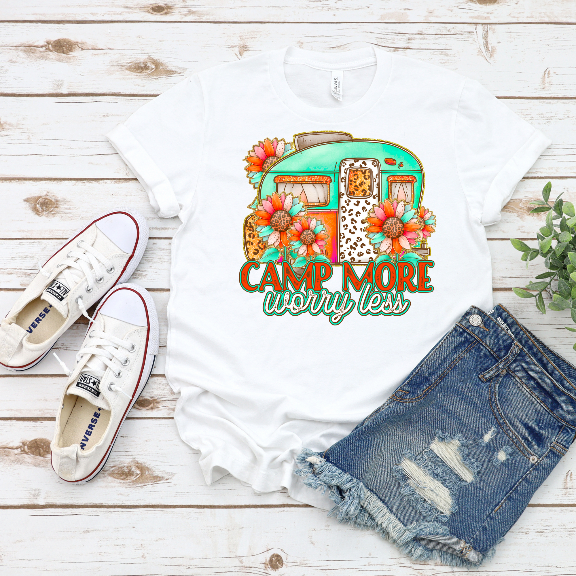 Camp More Worry Less DTF Single Print