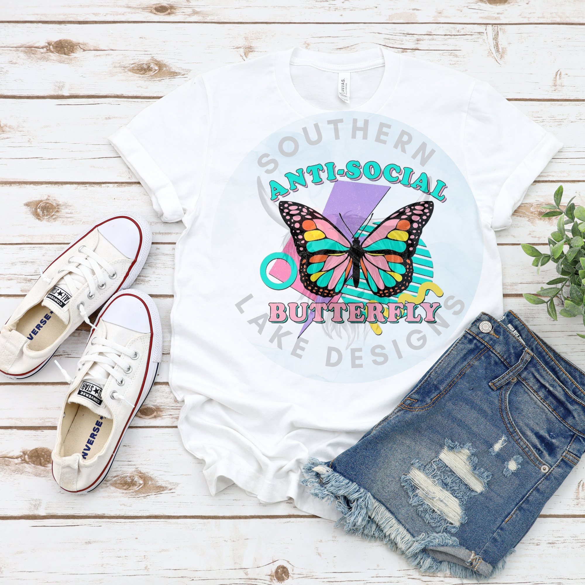 Anti-Social Butterfly DTF Single Print