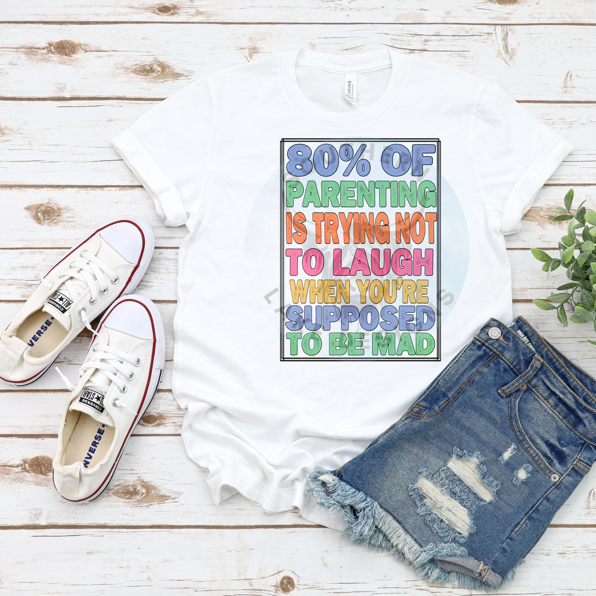 80% Of Parenting Is Trying Not To Laugh When Supposed To Be Mad DTF Single Print