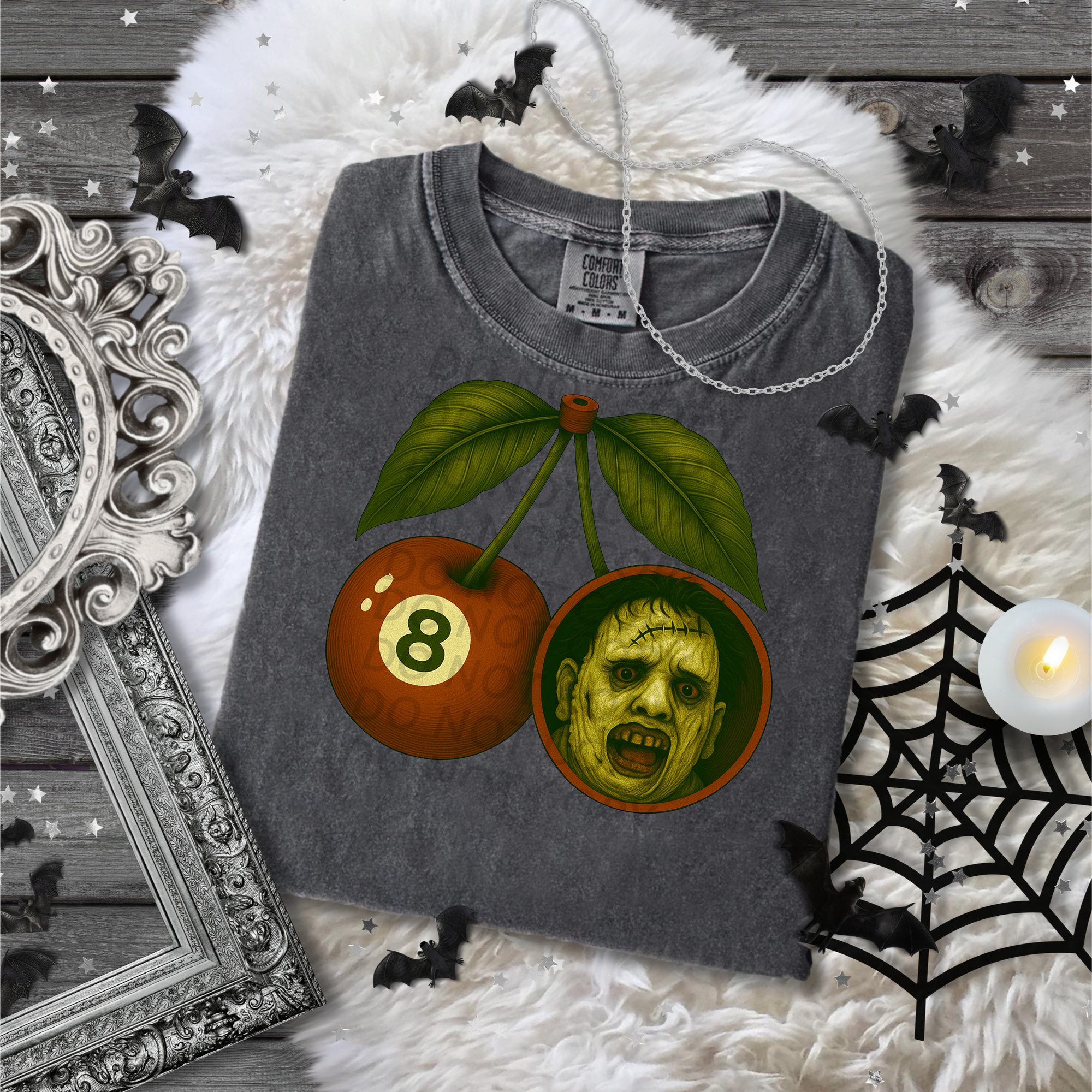 8 Ball and leatherface Cherries DTF Single Print