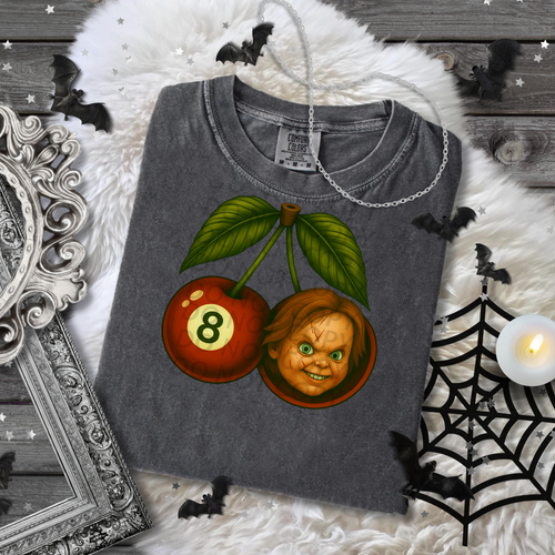 8 Ball and Chucky Cherries DTF Single Print