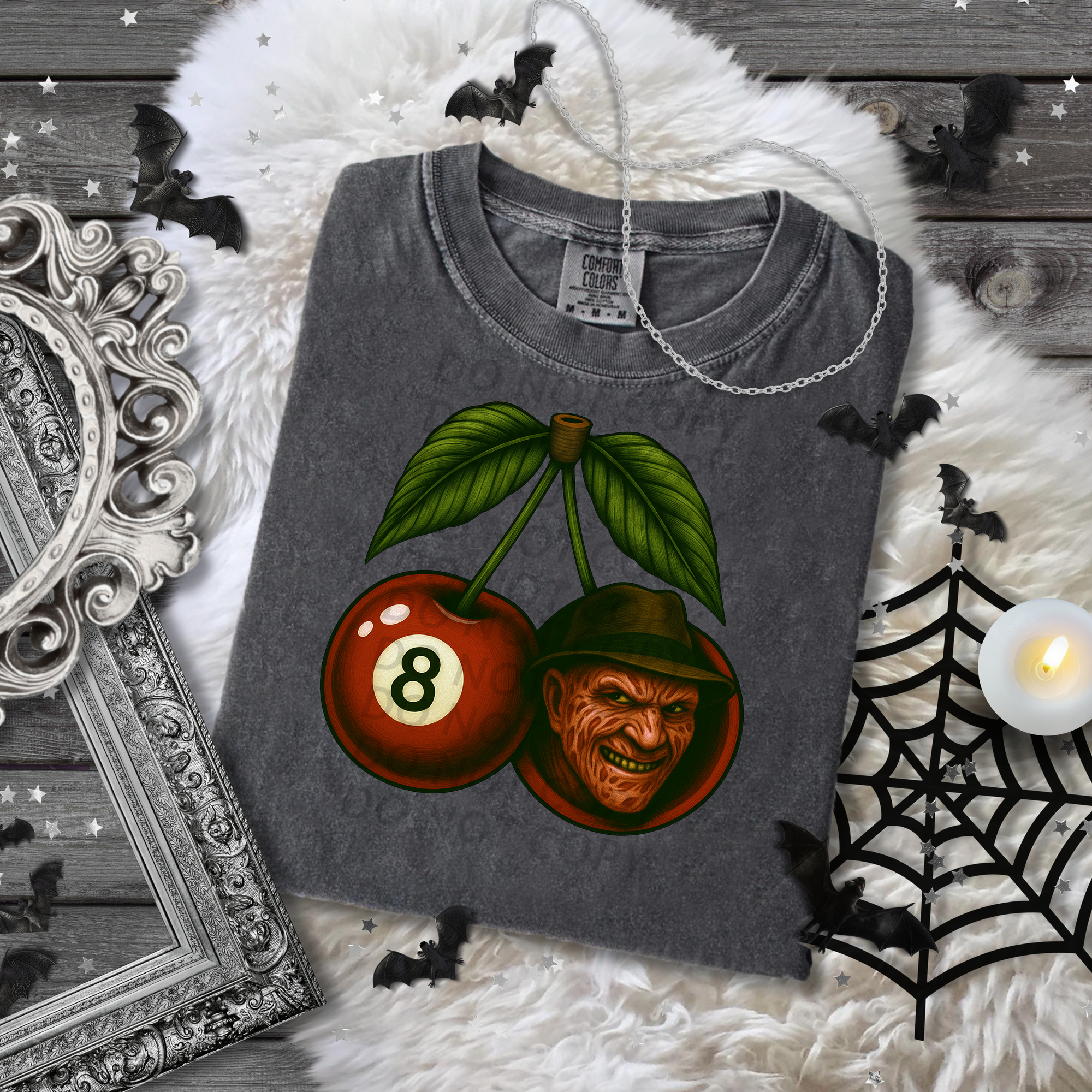 8 Ball and Freddy Cherries DTF Single Print