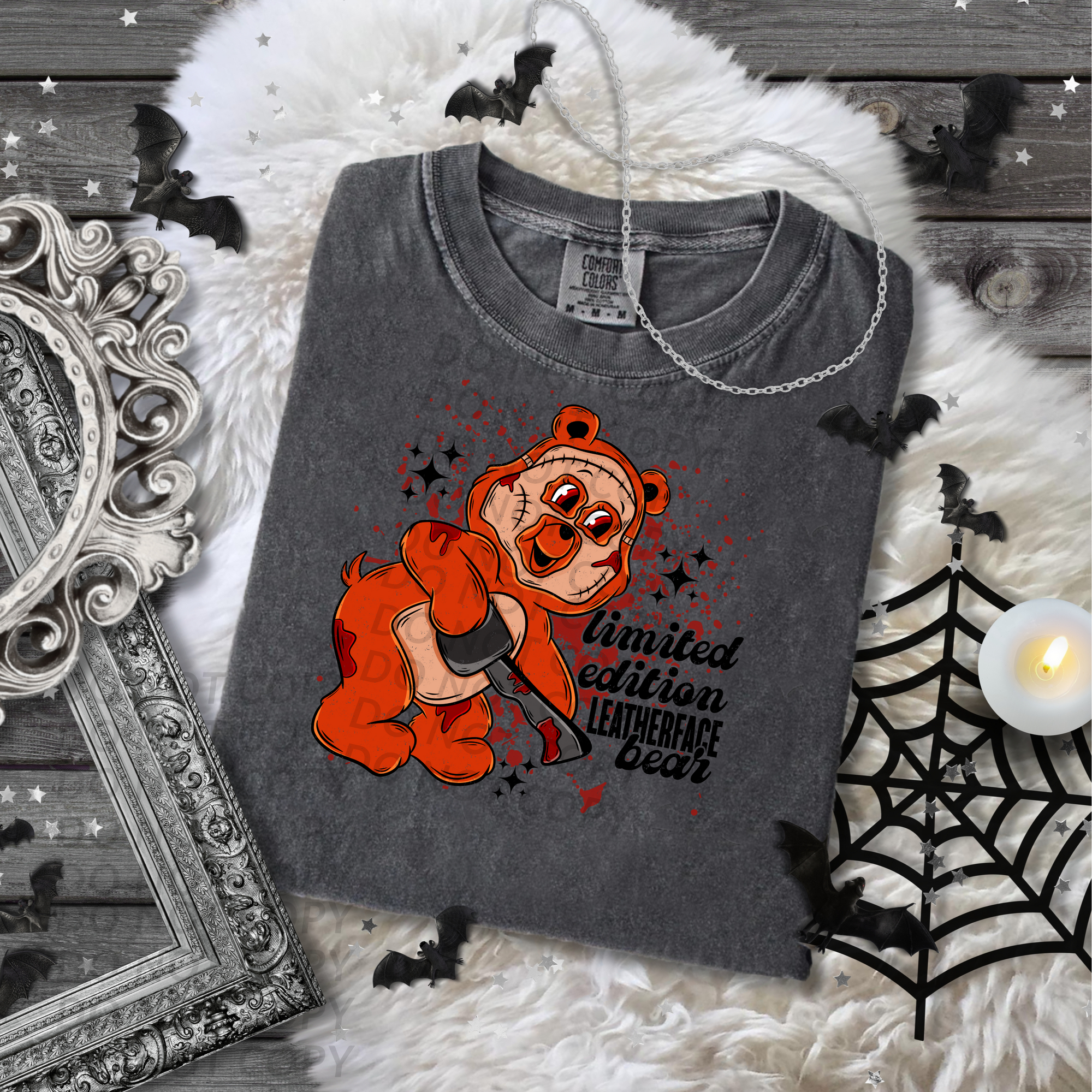 Leather Face Bear DTF Single Print