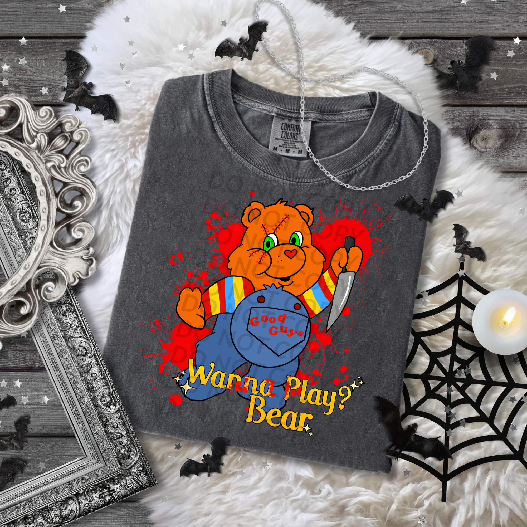 Wanna Play Bear DTF Signle Print