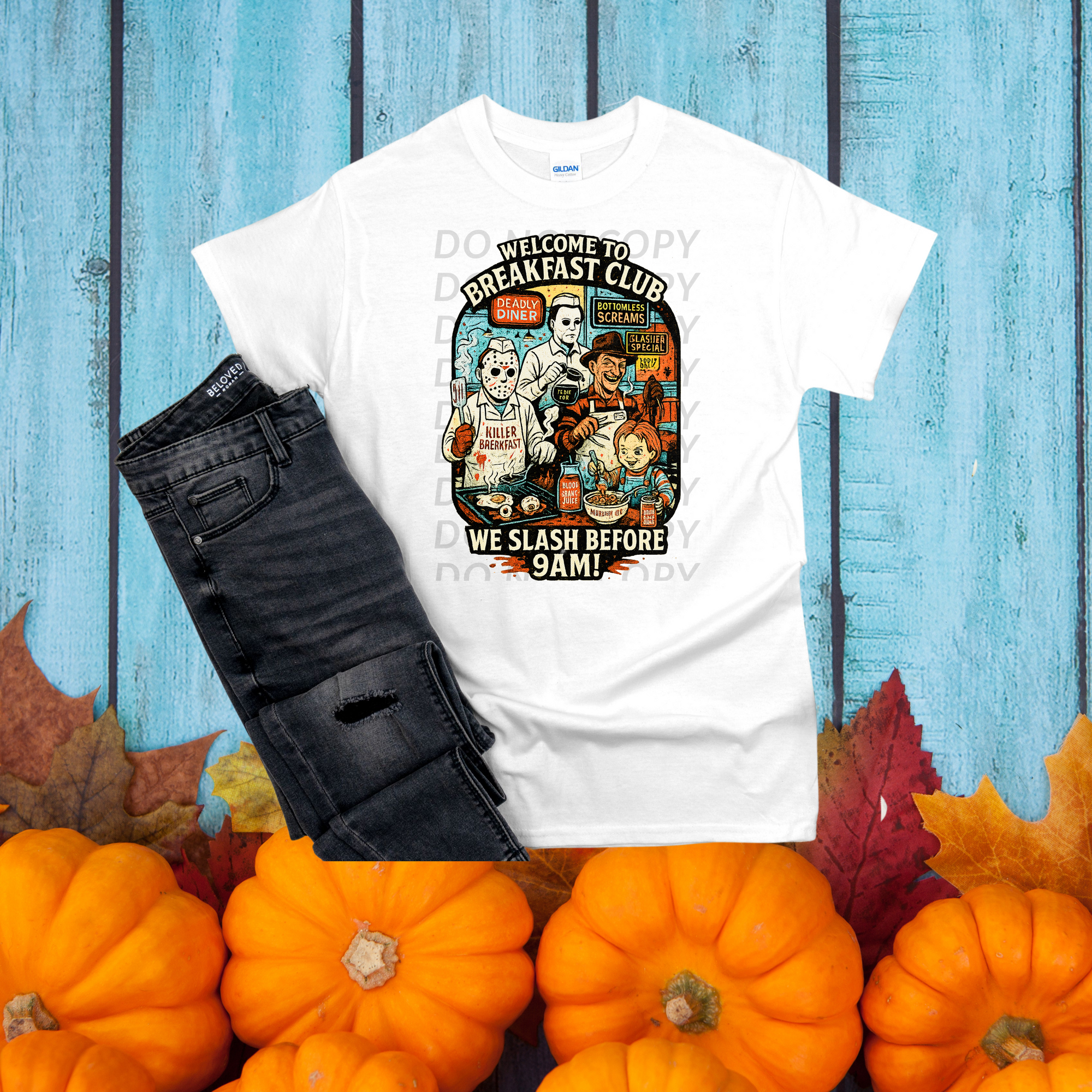 Welcome To Breakfast Club  Horror DTF Single Print