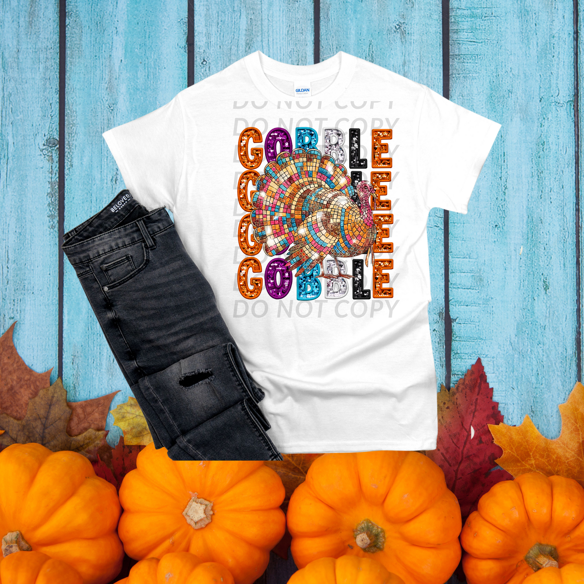 Gobble Gobble Gobble Gobble DTF Single Print