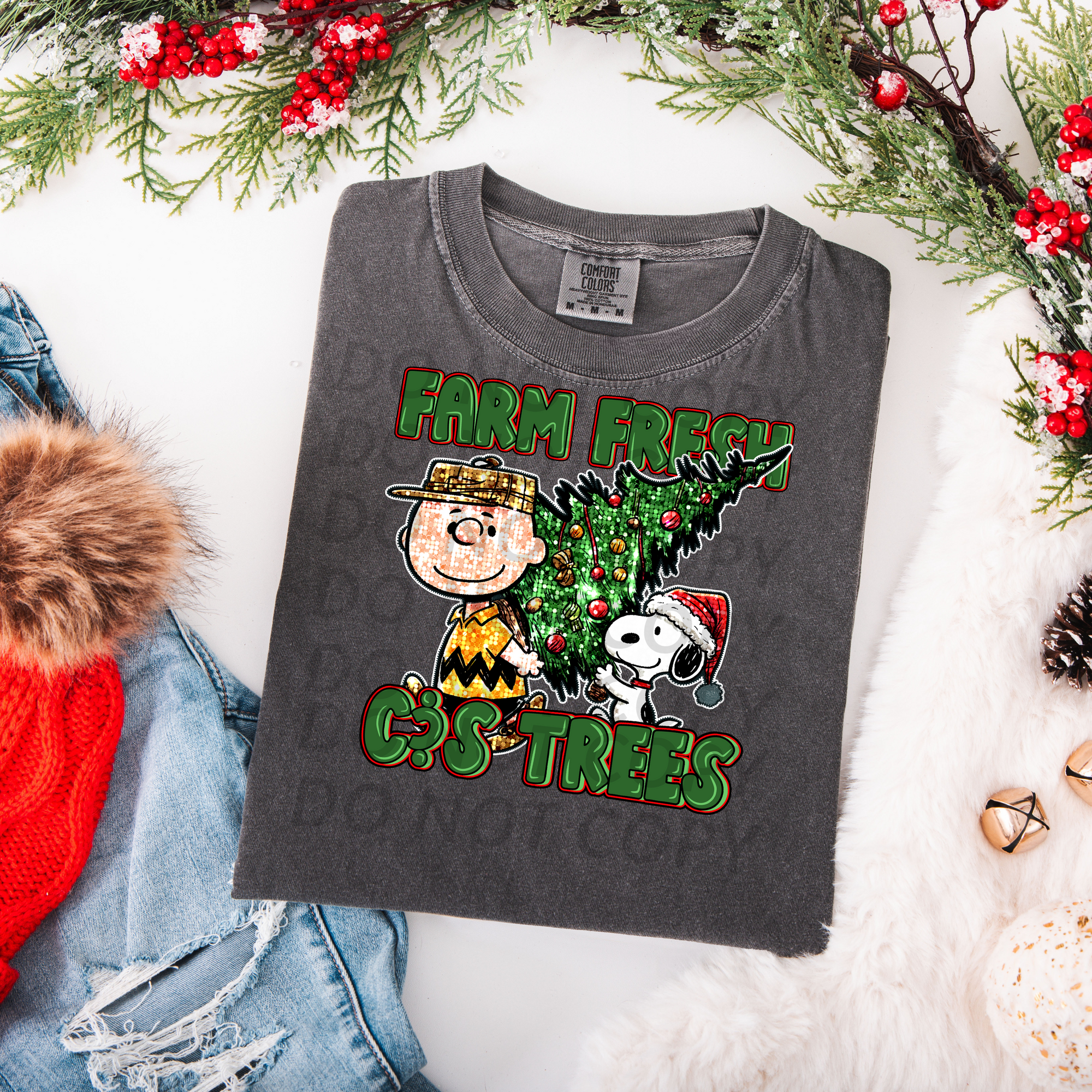 Farm Fresh Christmas Trees DTF Single Print