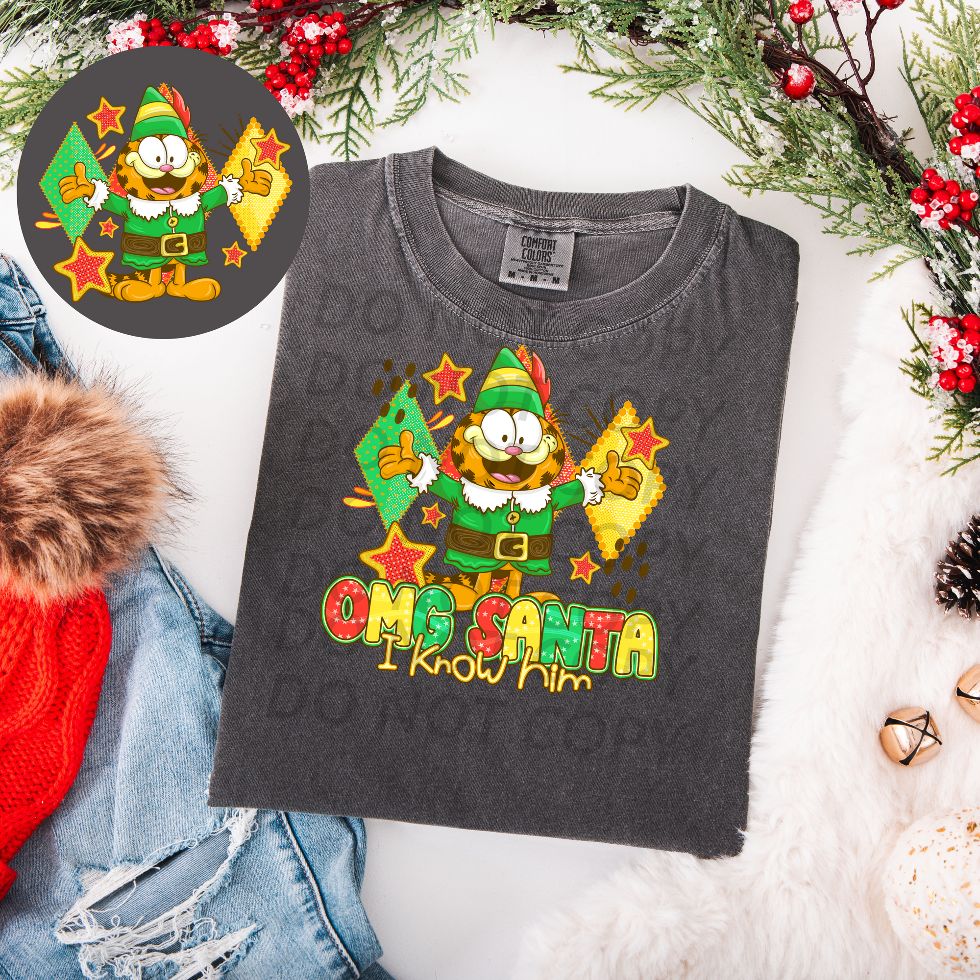 OMG Santa I Know Him DTF Single Print