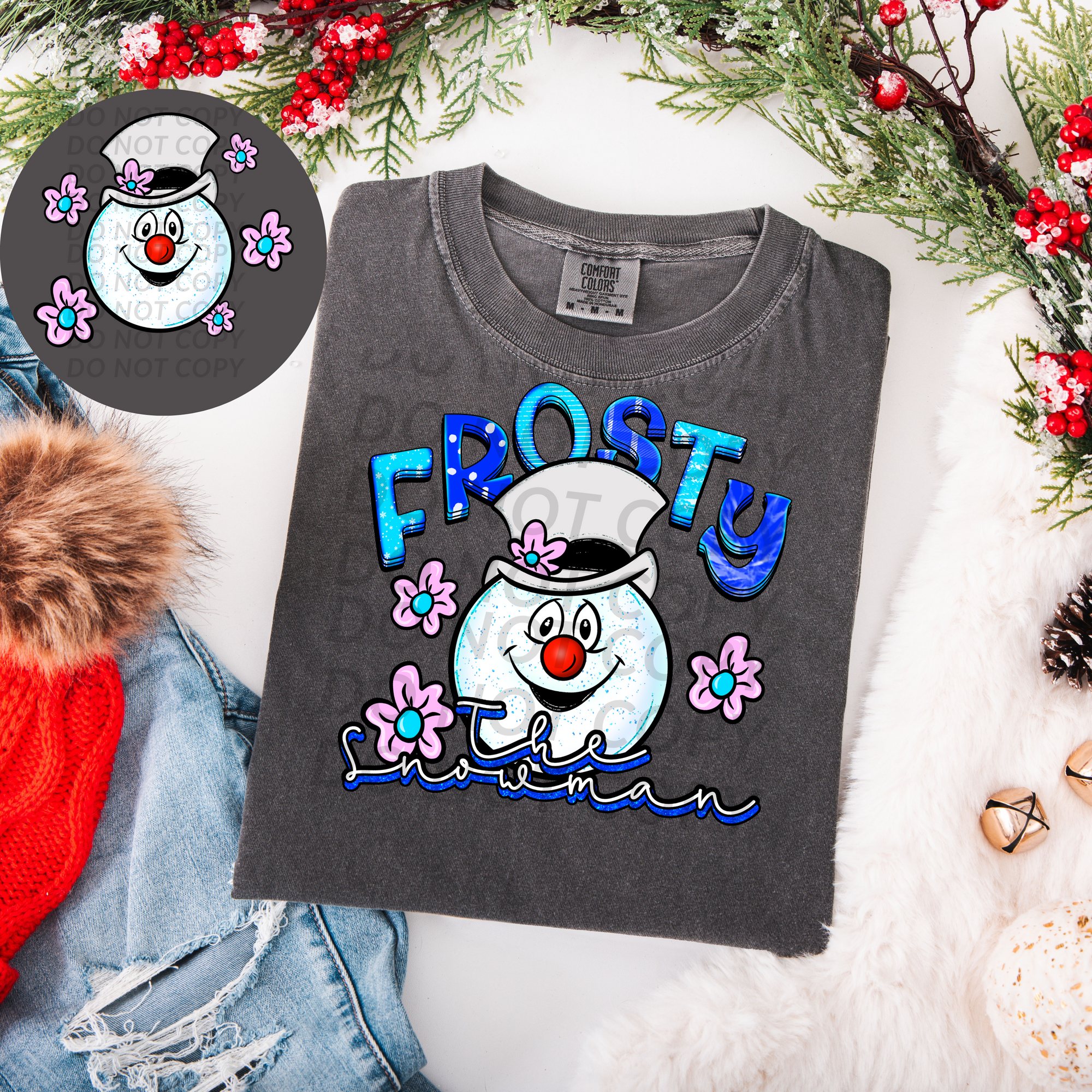 Frosty The Snowman DTF Single Print
