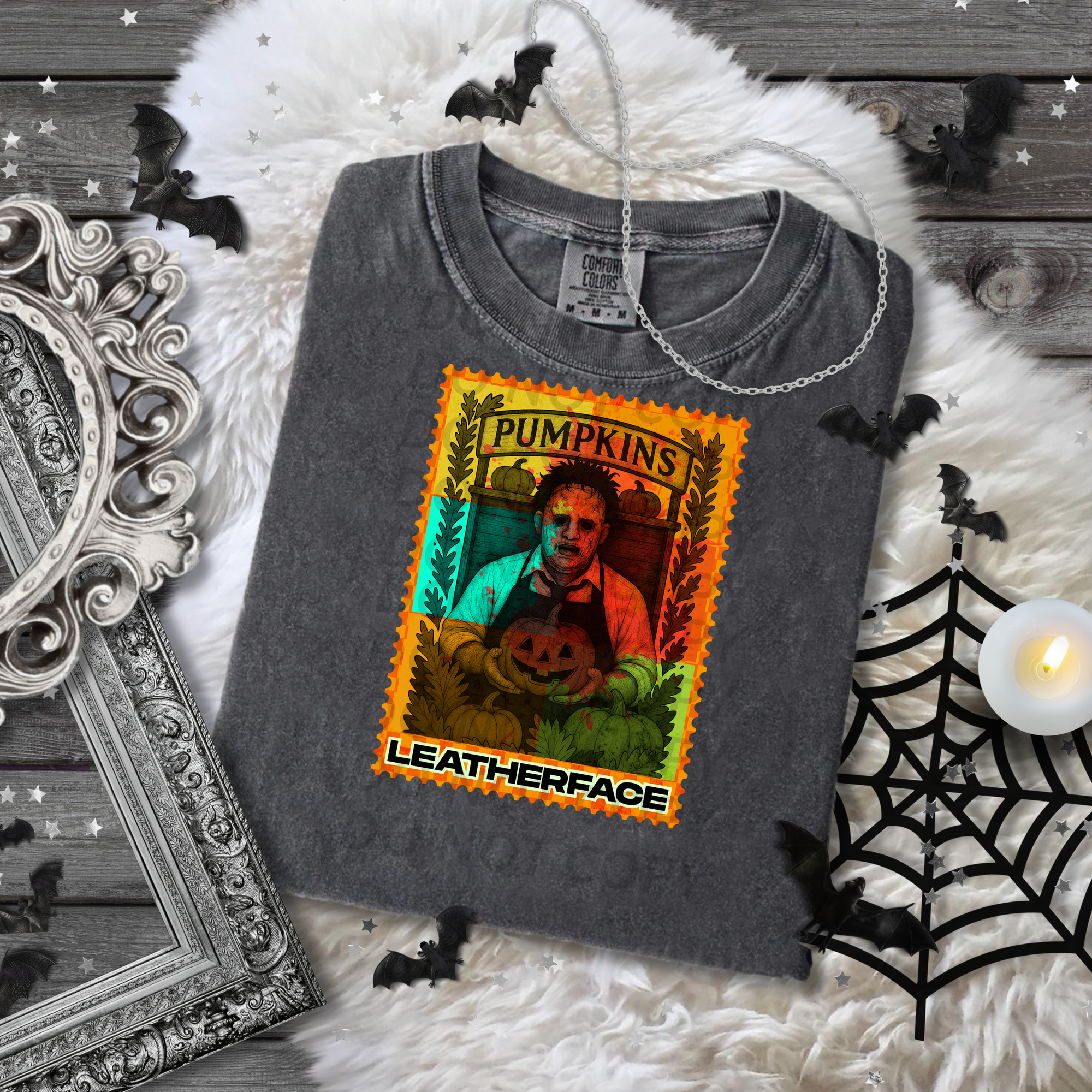 Pumpkins Leatherface Stamp DTF Single Print