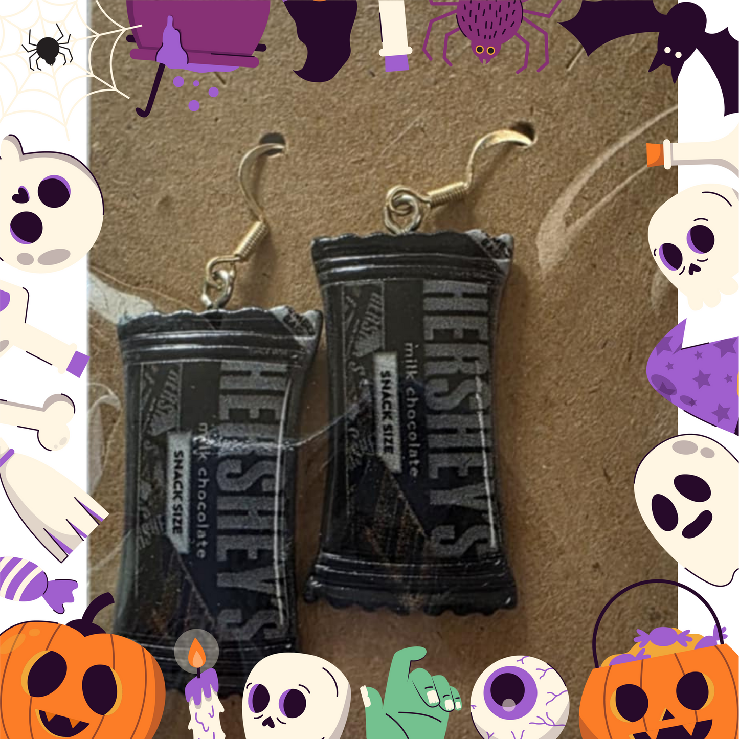 Hersey Bar Earrings (Acrylic)