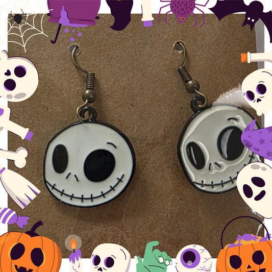 Skellington Head Earrings