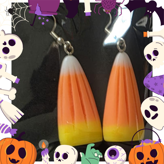 Candy Corn Earrings