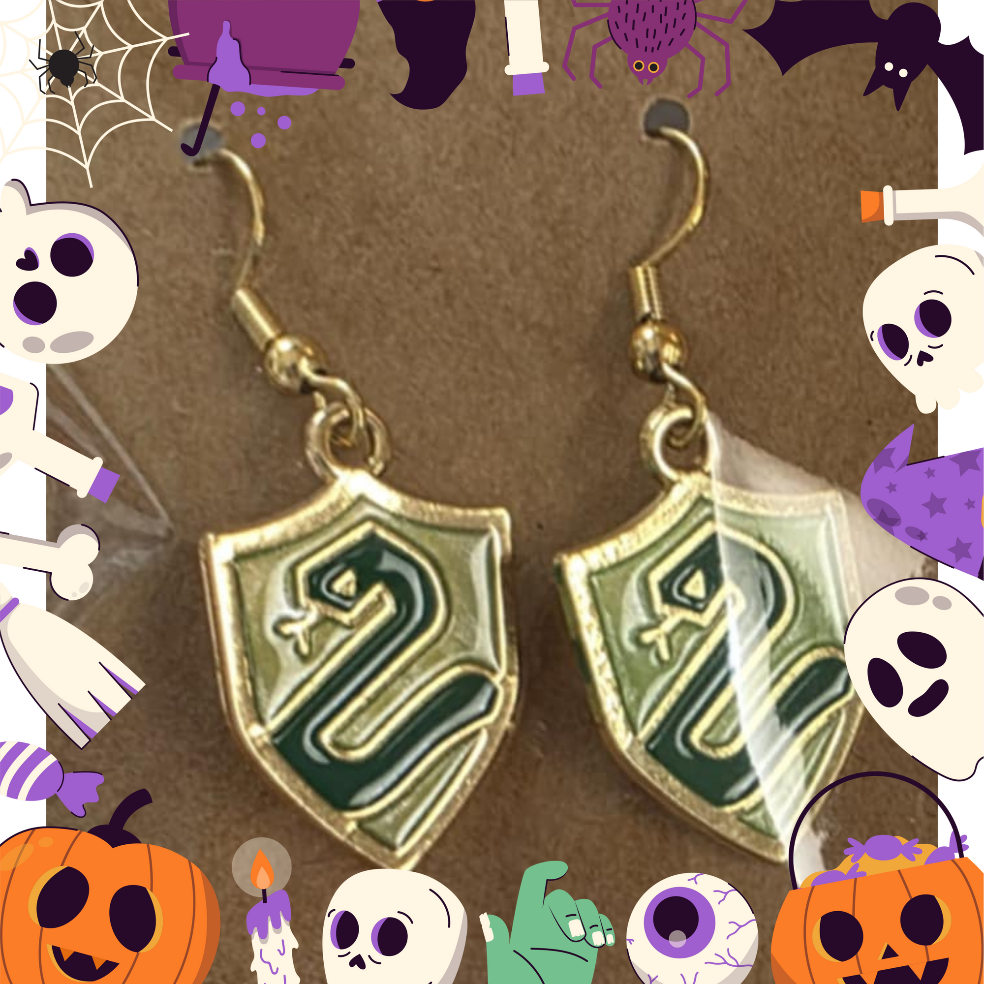 Harry Potter Slitheren Earrings