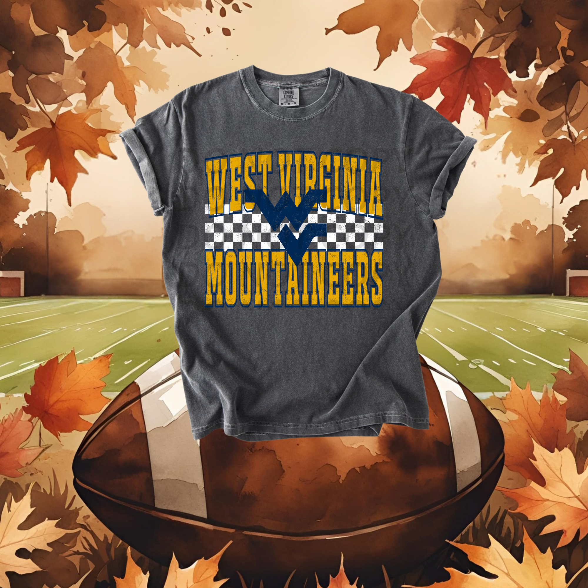 West Virgina Mountaineers DTF Single Print