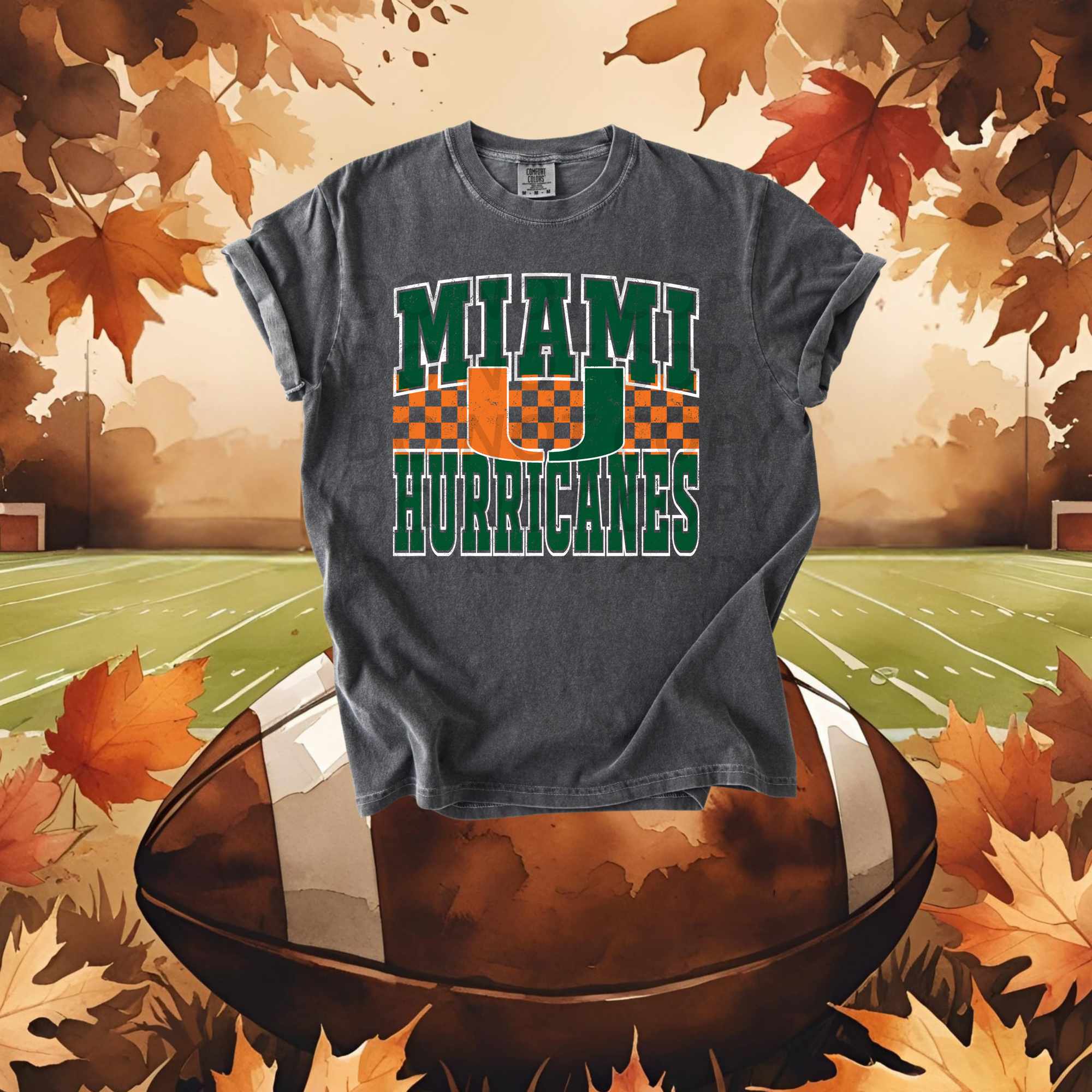 Miami Hurricanes DTF Single Print
