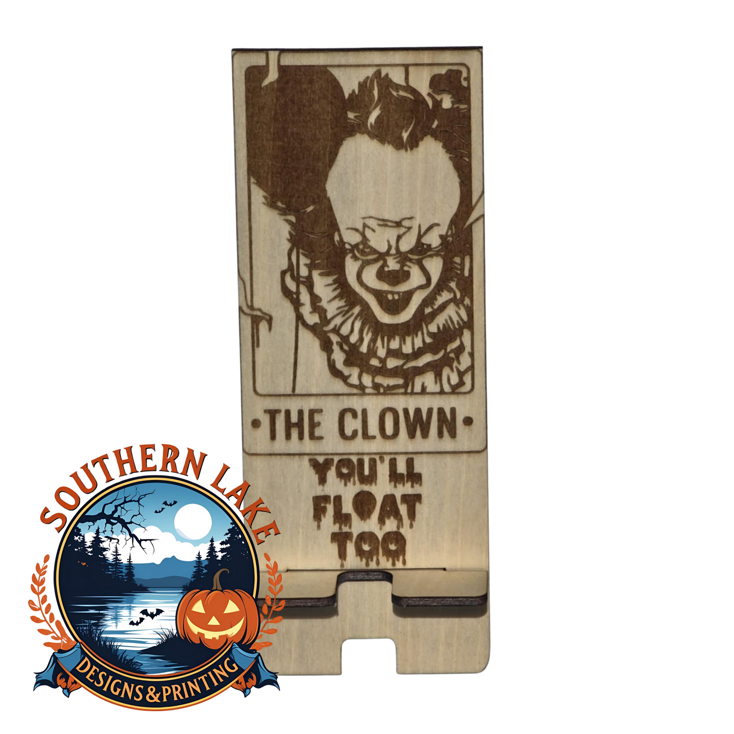 The clown You'll Float Too Phone Stand