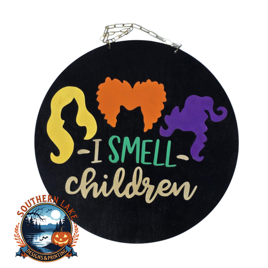 I Smell Children Round Hand Painted