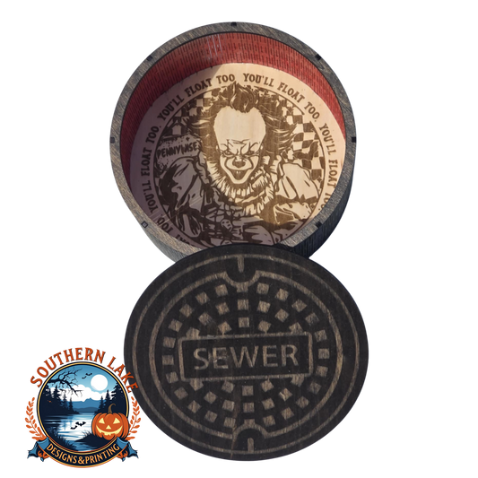 Sewer You'll Float Too Decorative Container