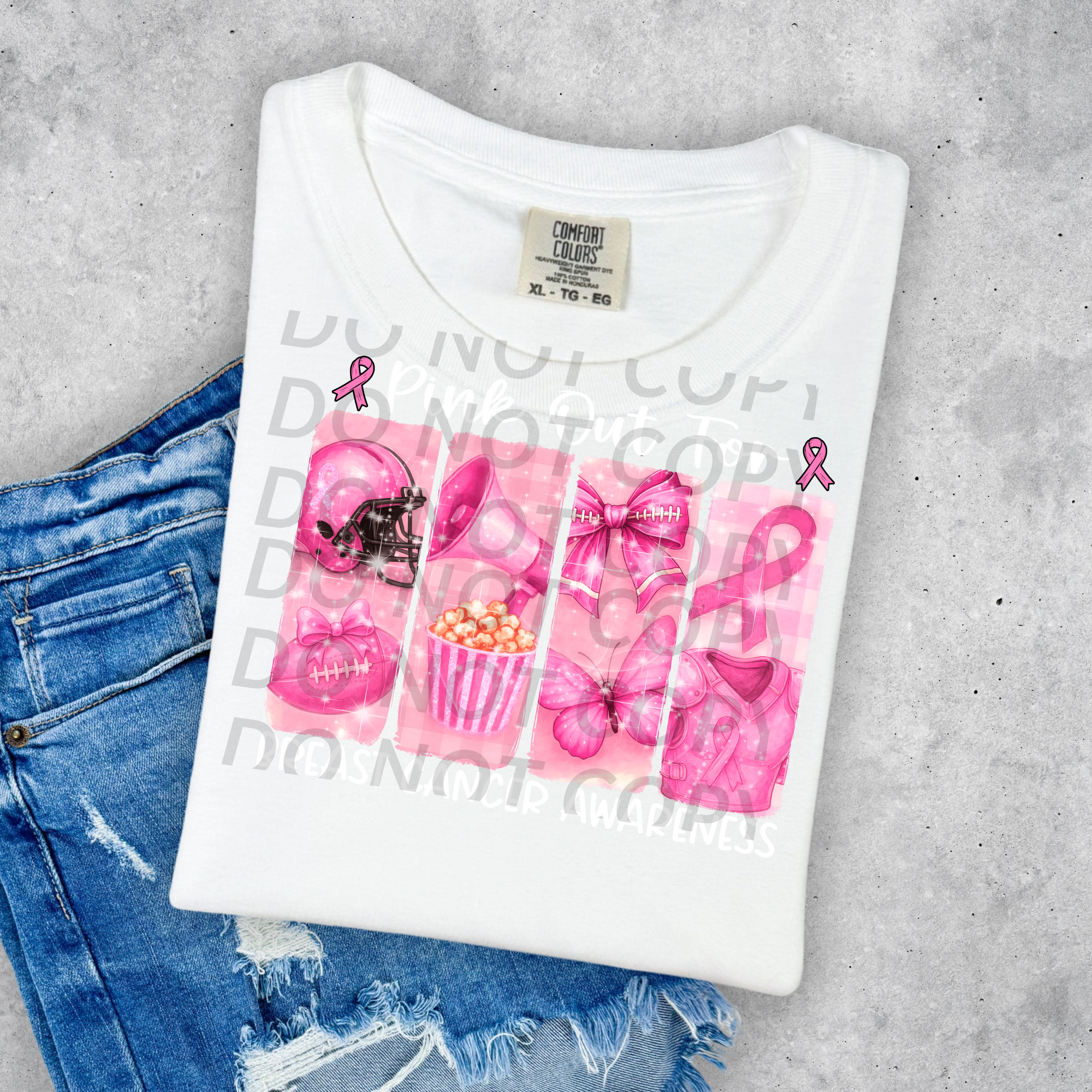 Pink Out For Breast Cancer DTF Single Print