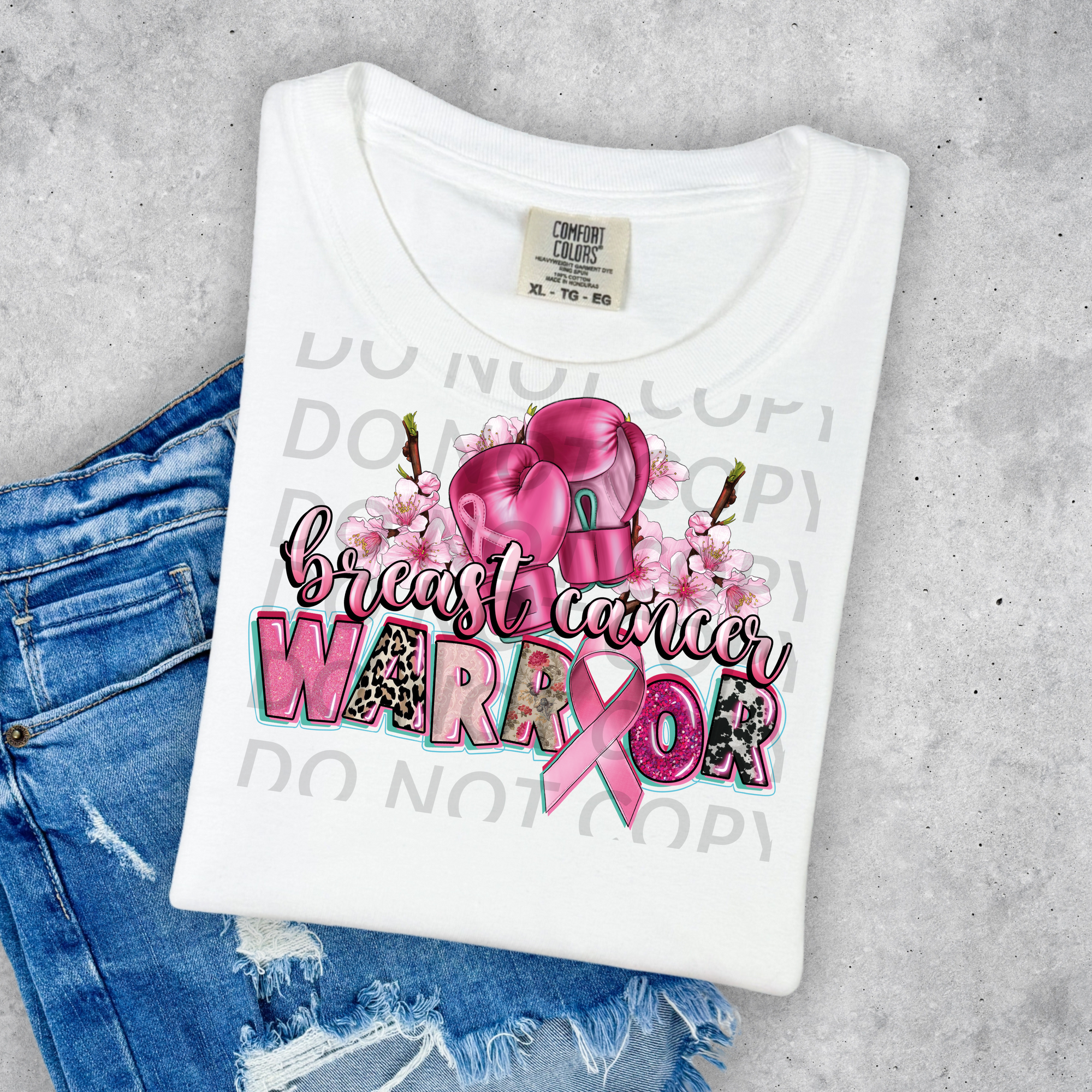 Breast Cancer Warrior DTF Single Print