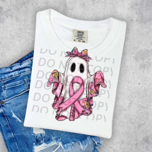 Patchwork Ghost with Ribbon