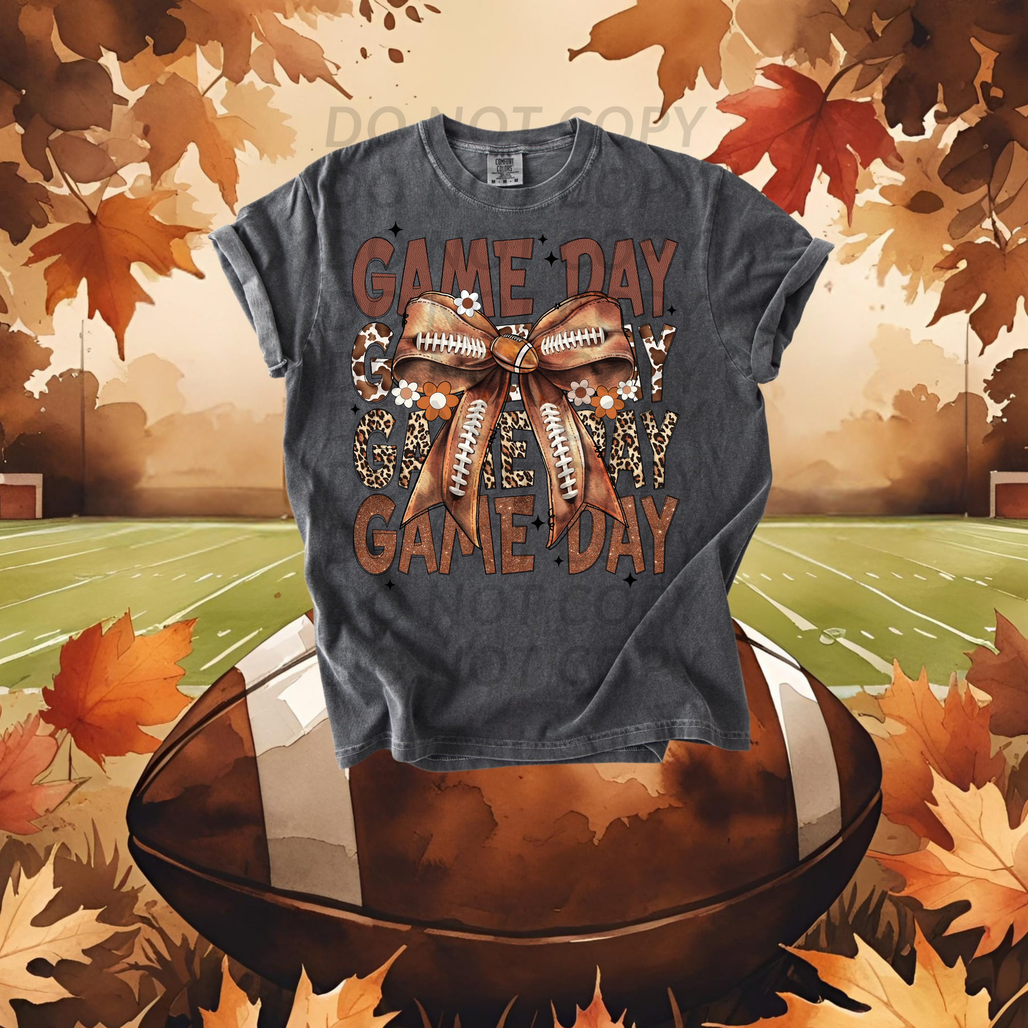Game Day Bow DTF Single Print