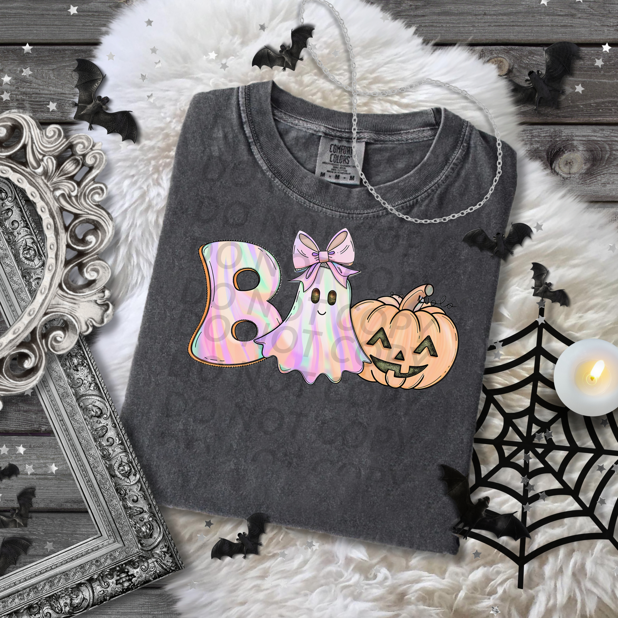 Iridescent Boo DTF Single Print