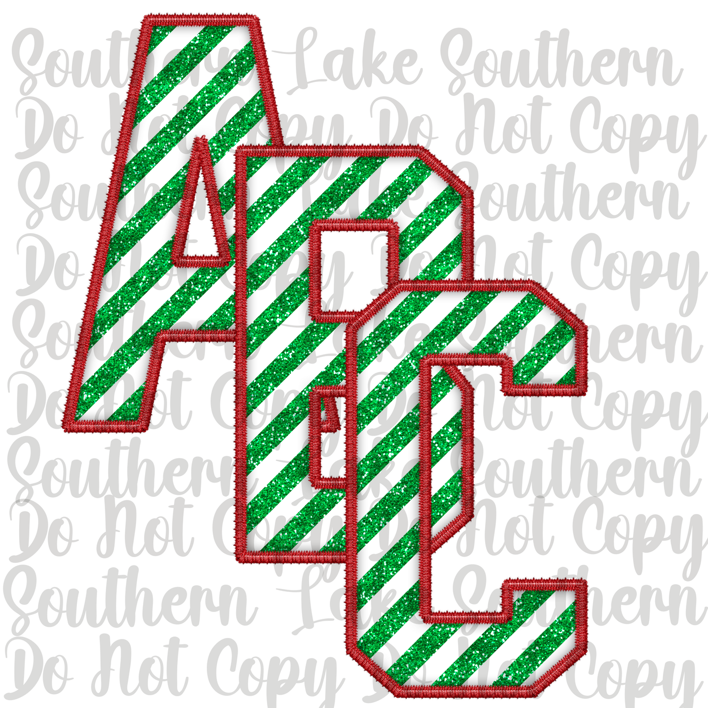 Candy Cane Alpha Digital Set